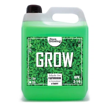 Компонент добрив для гідропоніки та ґрунту Grow - 3 л