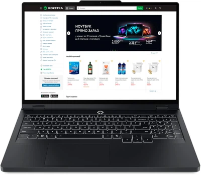 Ноутбук Lenovo Legion Pro 5 16ADR10 (83LT008GRA) Eclipse Black / 16" IPS WQXGA 240 Гц / AMD Ryzen 9 8940HX / RAM 32 ГБ / SSD 1 ТБ / RTX 5060, 8 ГБ (TDP 115 Вт) / LAN / Зарядка по USB