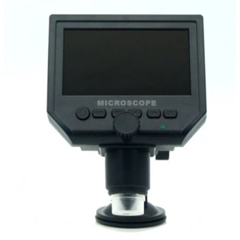 Цифровой микроскоп 600x с дисплеем E2360, из ABS пластика черный (292827-04-СТ)