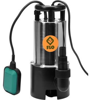 Pompa do brudnej wody Flo 79791 sieciowa 900 W 16000 l/h maks. wysokość - 15.5 m obudowa ze stali nierdzewnej (5906083029387)