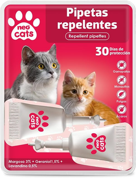 Засіб-відлякувач для котів Neovital Neo Cats Pipetas repelentes 2 шт (8436036592639)