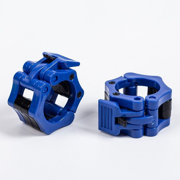 Замки для грифа с фиксатором Cbmmaker 50 мм 2 шт Синий (sv3876blue)