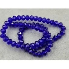 Кришталь рондель 10мм синій прозорий (+-68шт)