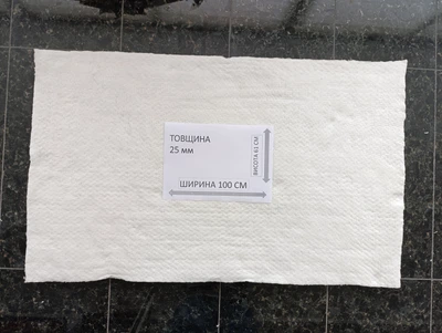 Каолінова вата LYTX-312 (керамоволокнистий мат 25 мм, 1260°C) — вогнетривка ковдро для теплоізоляції. 1 метр погонний 25 мм товщина 61 см ширина.