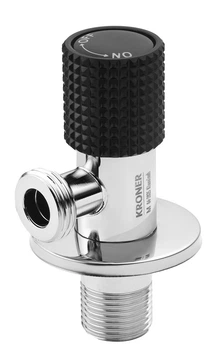 Кран приладовий KRONER KRP Edelstahl Klassisch CHS201 1/2"х1/2" кутовий