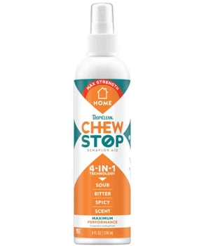 Суміш для цуценят TropiClean Chew Stop спрей від погризів 4 в 1 - 236 мл