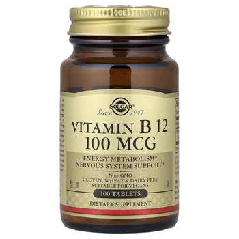 Вітамін В12 Solgar (Vitamin B12) 100 мкг 100 таблеток SOL03180