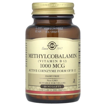 Вітамін В12 Solgar (Sublingual Methylcobalamin В12) 1000 мкг 60 шт