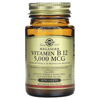 Вітамін В12 Solgar (Vitamin B12) 5000 мкг 30 таблеток SOL01745