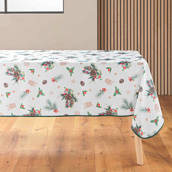 Скатертина Douceur d'intérieur Hollystar зі святковим візерунком 150 x 240 см (3574387233223)
