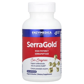 Серрапептаза для серця Enzymedica (High Activity Serrapeptase) 100000 SPU 120 шт