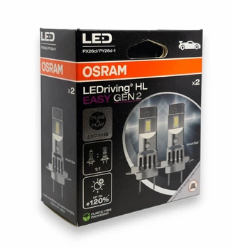Світлодіодна автолампа Osram H7/H18 64210DWESY2-2HB 16W 12V 6500K HL EASY GEN2 (02110)