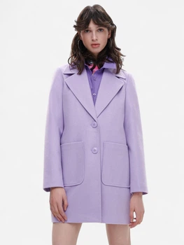 Пальто жіноче Cropp 1288s-04x-xl XL Фіолетове (KAY2000001656051)