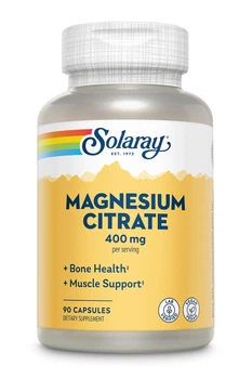 Магній цитрат, Magnesium Citrate, Solaray, 400 мг, 90 капсул