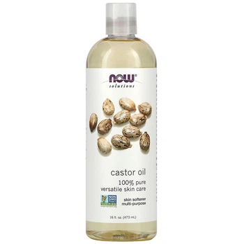 Касторовое масло, Castor Oil, Now Foods, Solution Oils, 473 мл.