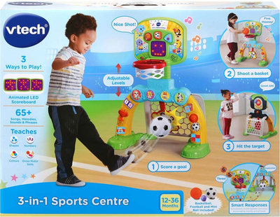 Інтерактивна іграшка Vtech 3-In-1 Sports Centre 814939 (англійська версія) (3417765335037)