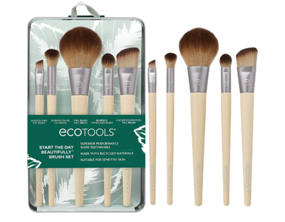 ECOTOOLS Набор кистей для макияжа EcoTools Start The Day Beautifully Kit Начни прекрасный день