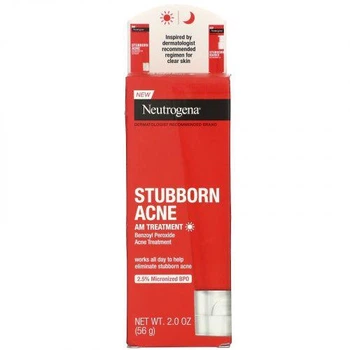 Крем для лечения акне Neutrogena Stubborn Acne AM Treatment, 2.0 oz (56 g)