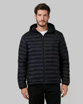 Легкая нейлоновая куртка (Еврозима) 32 Degrees Lightweight Poly-Fill Packable Hooded Jacket Color: Black (T4FM6031PRT-006) M