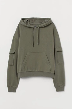 Жіноче худі H&M 206657-4 XS(150/80) зелений (02066570002)