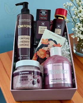 Подарочный набор косметики No Brand в стиле Tom Ford Cherry Smoke 4 в 1