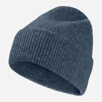 Шапка Jack Wolfskin Fuzzy Beanie A65238-C0539 S Синяя (4064886543880)