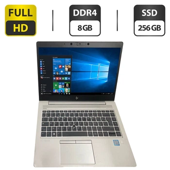Ультрабук Б-класс HP EliteBook 840 G5 / 14" (1920x1080) IPS / Intel Core i5-8250U (4 (8) ядра по 1.6 - 3.4 GHz) / 8 GB DDR4 / 256 GB SSD / Intel UHD Graphics 620 / WebCam б/у