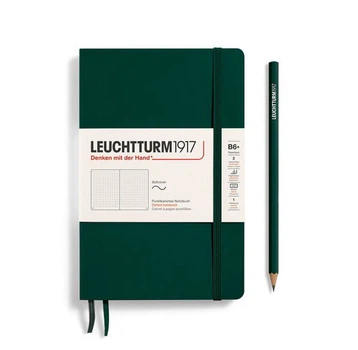 Блокнот Leuchtturm1917, Paperback B6+, Forest Green, Крапка