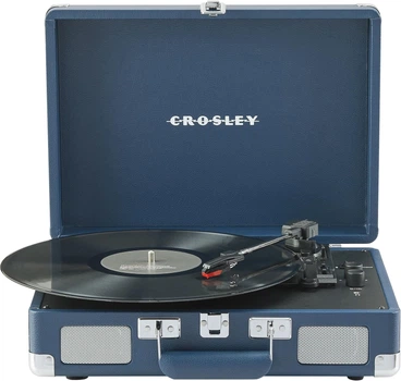 Проигрыватель винила Crosley Cruiser Deluxe Plus CR8005F-IB Ink Blue c Bluetooth