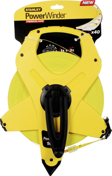 Вимірювальна стрічка Stanley PowerWinder Fibreglass 100 м (3253562347770)