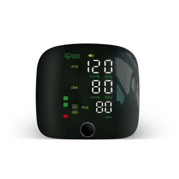 Тонометр Blood Pressure Monitor BK 619 автоматичний на зап’ястя з голосовим помічником, чорний, USB Type-C зарядка, LCD дисплей з підсвіткою, пам’ять на 99 вимірювань, вимірювання артеріального тиску та пульсу