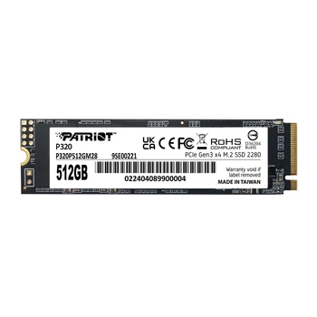 SSD-накопичувач M.2 Patriot P320 512 ГБ NVMe PCIe 3.0 2280 3D TLC