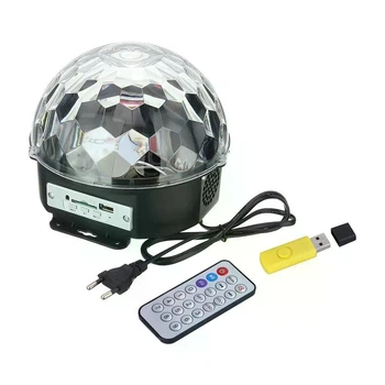 Светомузыка LED с Bluetooth, 9 цветов, вращается под музыку ДМML-9BT