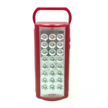 Ліхтар світлодіодний Almina 24 LED акумулятор 6 В 4 А·г, Powerbank червоний ДМL-224
