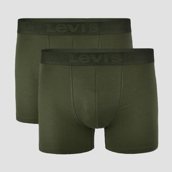 Набір трусів боксерів чоловічих Levi's Men Melange Wb Boxer Brief Organic Co 2P 701203923-003 M 2 шт Khaki (8720245288811)