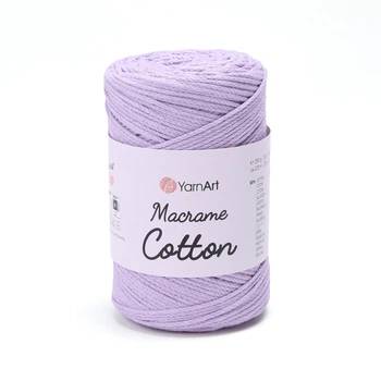 Шнур плетений YarnArt macrame cotton 2мм фіалка (№765)