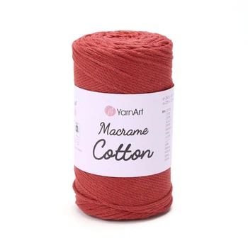 Шнур плетений YarnArt macrame cotton 2мм теракотовий (№785)