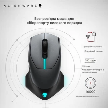 Игровая мышь Alienware AW610M Dark Side of the Moon Black