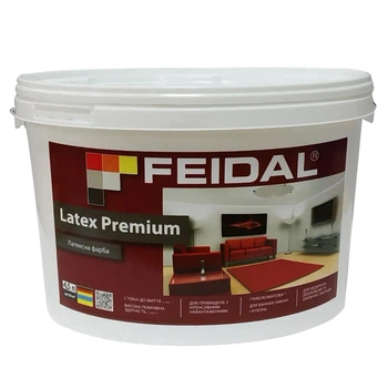 Краска латексная Feidal Latex Premium глубокоматовая для помещений с высокой нагрузкой 4.5 л