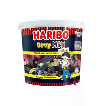 Лакричні цукерки Haribo Drop Mix 550g. Lakritz