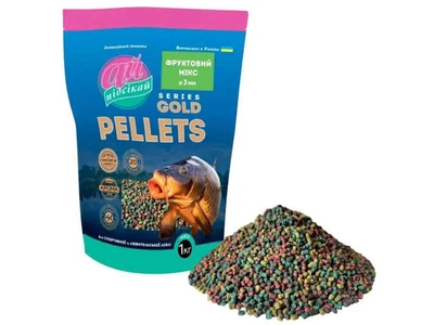 Принада в гранулах Pellets АЙ ПОДСЕКАЙ Фруктовий мікс GOLD Ø3.0мм у зіп. упаковці