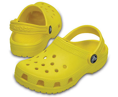Дитячі крокси для дівчинки Crocs Classic Kids Clog Lemon (23/24, жовті)