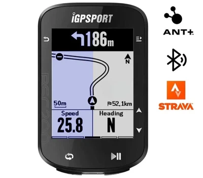Бездротовий велокомп'ютер iGPSport BSC200 з GPS та підсвічуванням Black, Strava підтримка датчиків