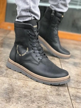 Ботинки кожаные зимние на меху Diesel Cassidy Combat V3 42