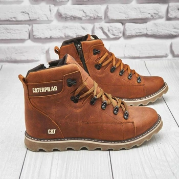 Ботинки кожаные зимние Rider Nubuck V2 рыжие 43