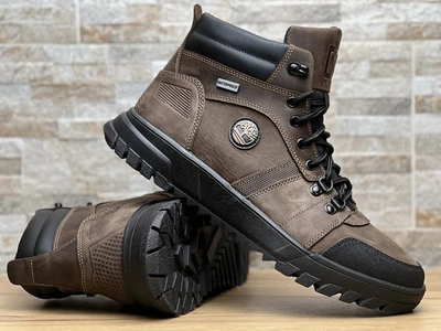 Спортивные кожаные ботинки на меху Timberland Boulder Trail Hiking Olive 43 (арт. 2413376470)