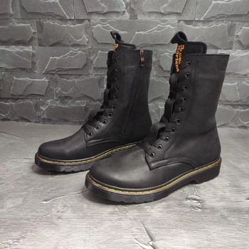 Чоловічі шкіряні черевики, берці Dr. Martens Jadon V3 - Black 45