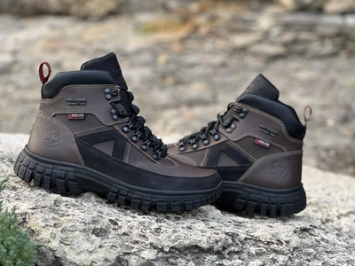 Спортивні шкіряні черевики на хутрі Timberland Waterproof 44