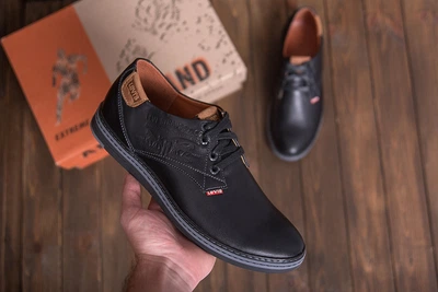 Спортивные мужские кожаные туфли Arizona Black 42 (арт. 2831531190)