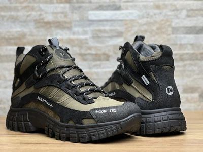 Кроссовки зимние термо ботинки Merrell Moab Speed Gtx V2 хаки 42